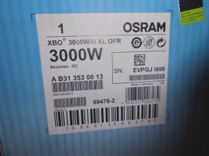 OSRAM 欧司朗 XBO 3000WH XL OFR 特种灯 XBO短弧氙灯