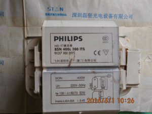 PHILIPS 飞利浦 BSN 400L 300 ITS 钠灯镇流器